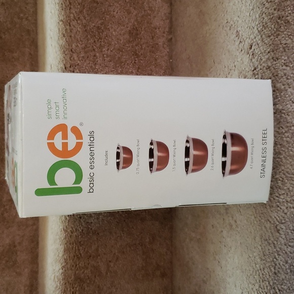 New 4 Piece Stainless Steel Nesting Mixing Bowls - Picture 4 of 4